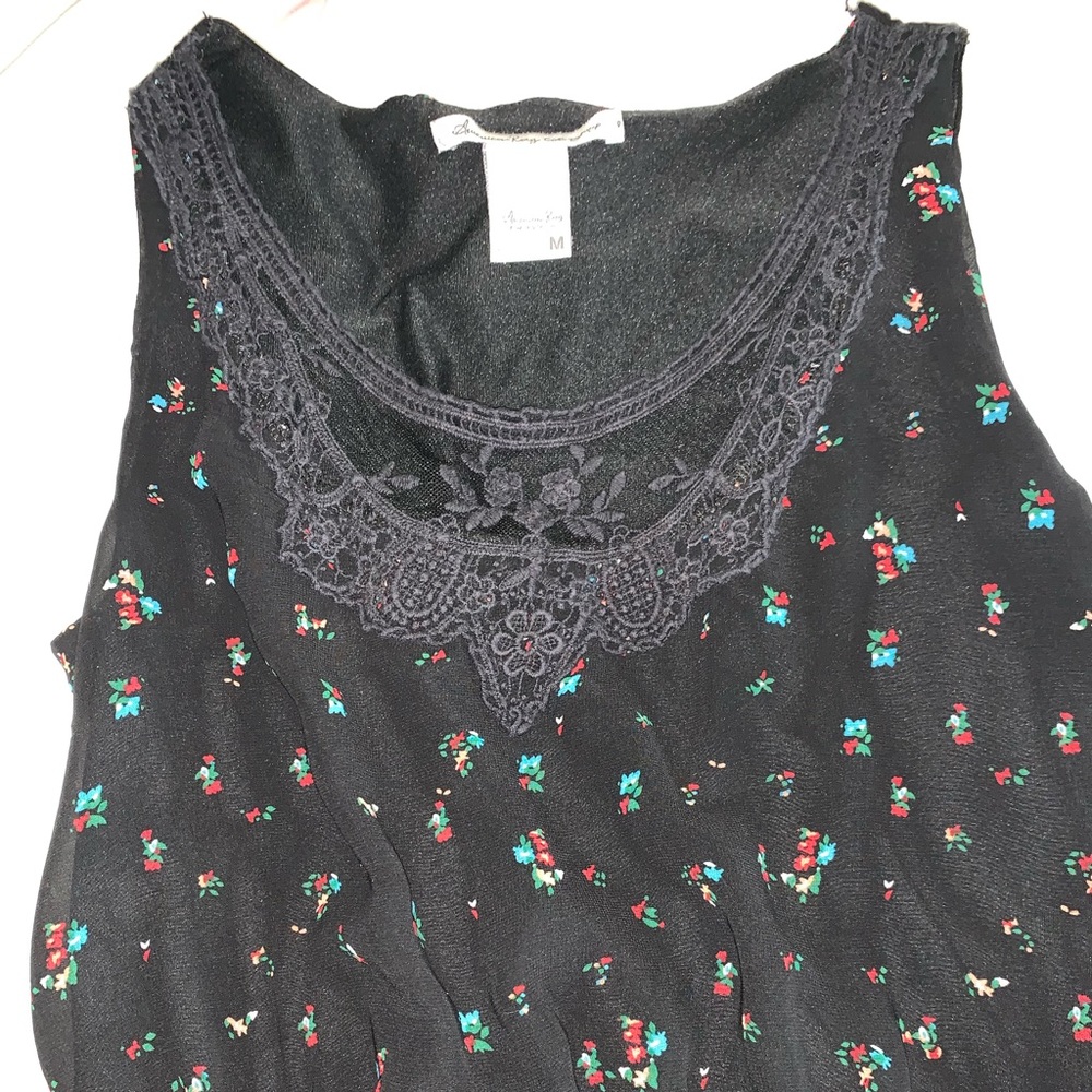 Black floral dress